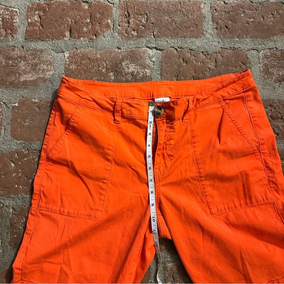 CAbi #6046 Coral Orange Utility Trouser Ankle Crop Pants Size 12 - Picture 6 of 12